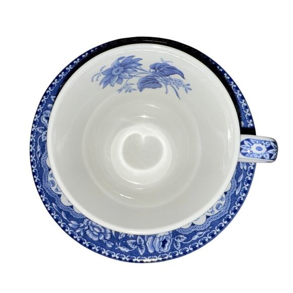 SPODE Blue Room Collection “Floral" Series Tea Cup & Saucer Set c1830 - Picture 4 of 8